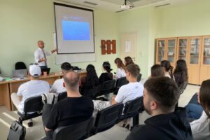 Training sessions were held at the University of Shkodra “Luigj Gurakuqi” with students